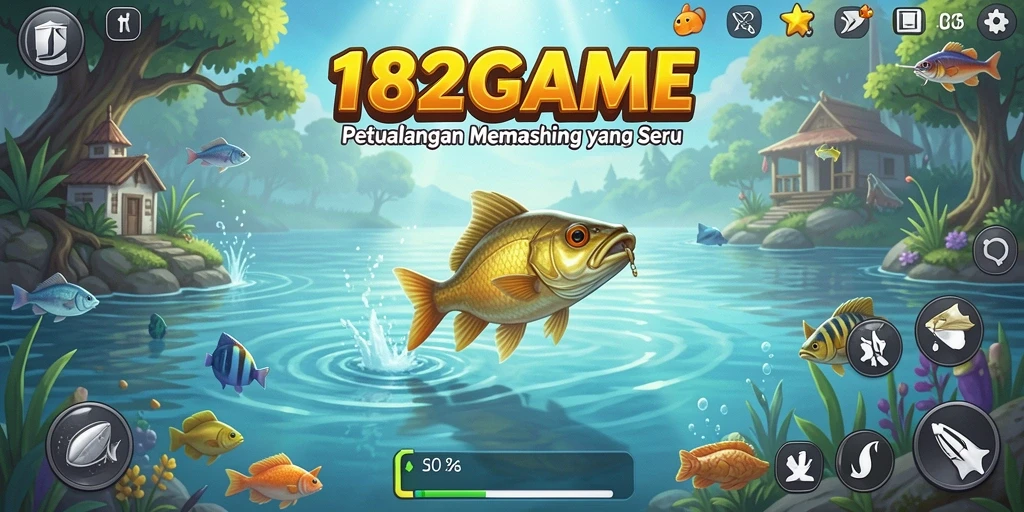 Screenshot tampilan gameplay memancing yang menakjubkan di 182GAME.