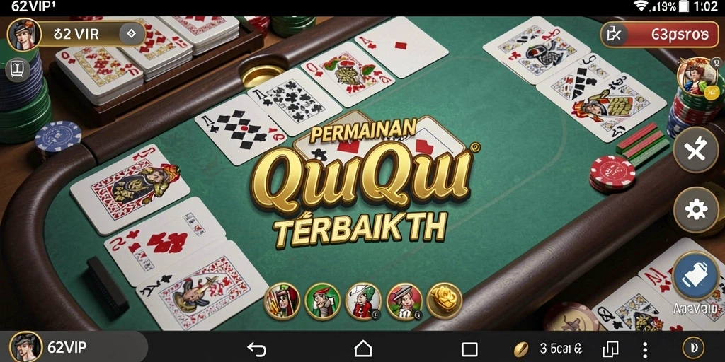 Tampilan gameplay seru dalam 62VIP QiuQiu.