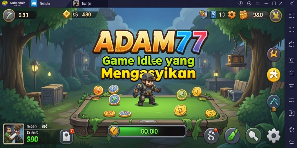 Tampilan gameplay ADAM77 yang menarik dan menawan dalam kategori Idle.