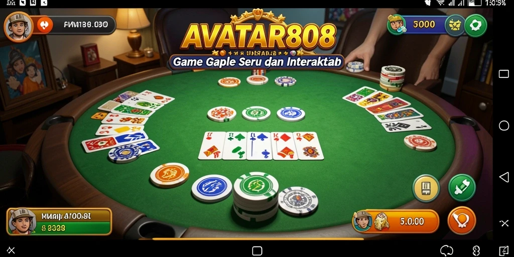 Tampilan gameplay seru Gaple di AVATAR808.
