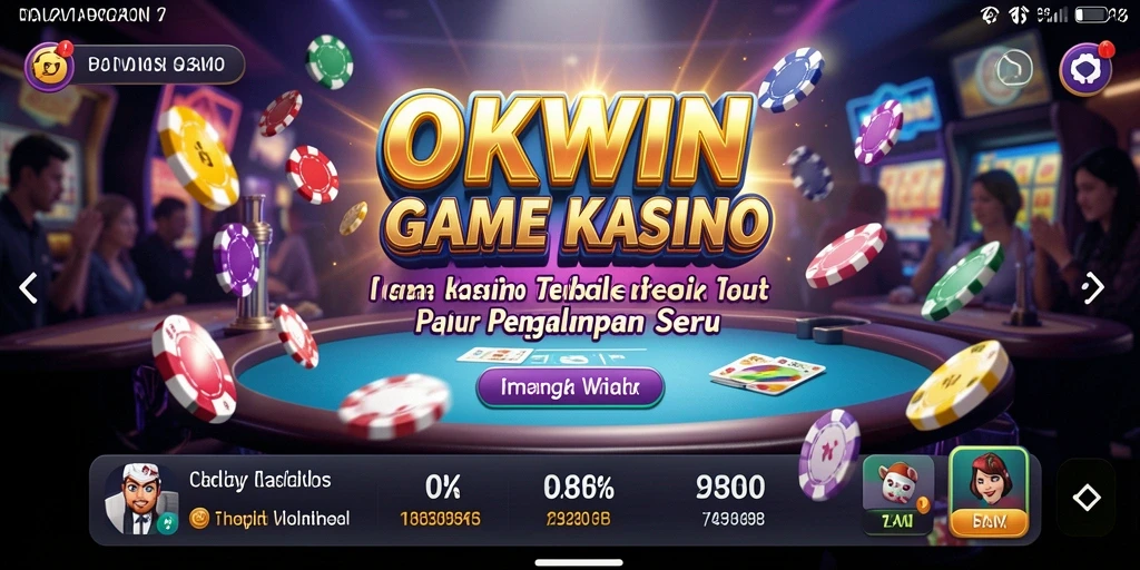 Tampilan gameplay seru OKWIN dalam permainan Kasino.