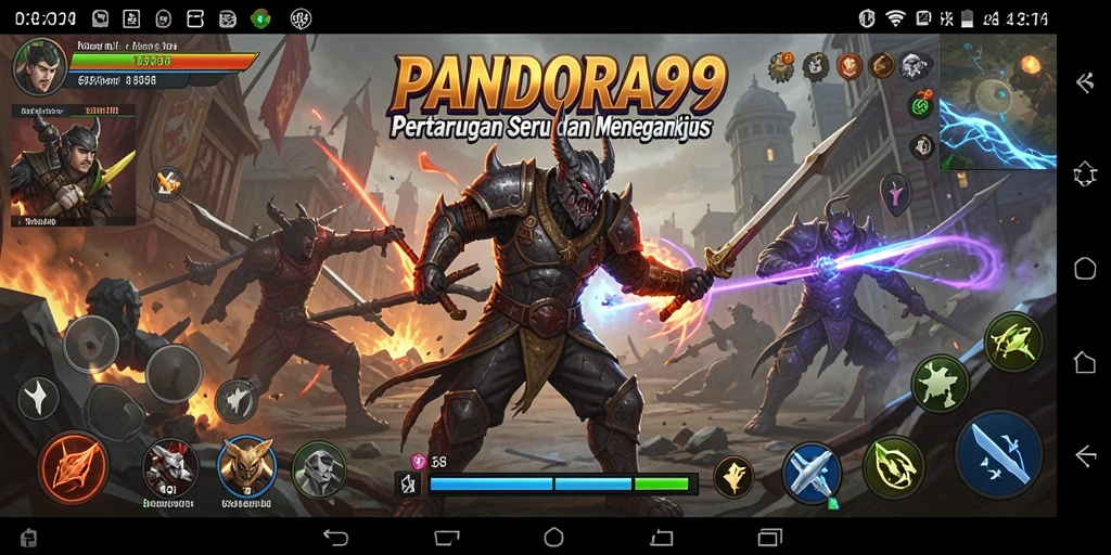 Gameplay seru PANDORA99 dalam pertarungan Fighting.