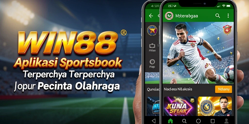 Tampilan utama WIN88 dengan berbagai pilihan taruhan olahraga.